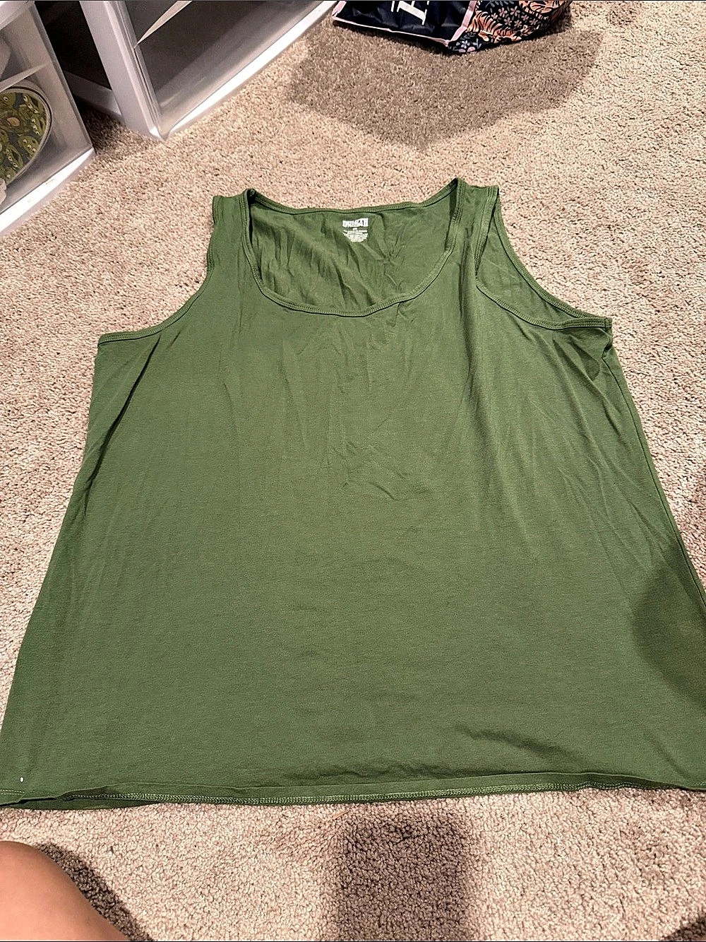 Duluth Trading Women's Cotton Tank Top Size 2X Green